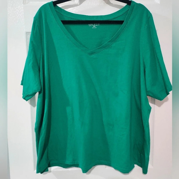 Lane Bryant Kelly Green Classic Perfect Sleeve Tee in Size 26/28 4X - Picture 1 of 8